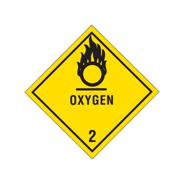 Bsc Preferred 4 x 4'' - ''Oxygen - 2'' Labels BUY00025378 - main